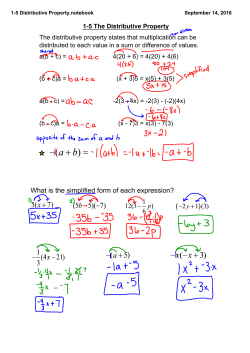 Class notes for 1-5 - Germantown School District