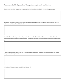 Please answer the following questions. These questions may be