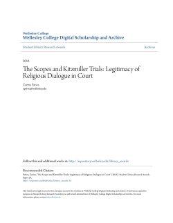 The Scopes and Kitzmiller Trials: Legitimacy of Religious Dialogue