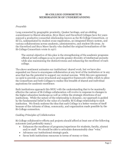 Preamble Long connected by geographic proximity, Quaker heritage