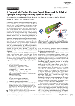 A Cryogenically Flexible Covalent Organic Framework for Efficient