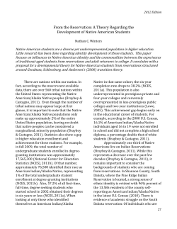 From the Reservation - IU School of Education