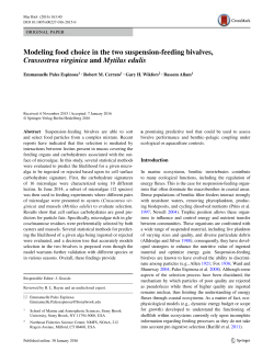 Modeling food choice in the two suspension