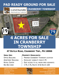 4 acres for sale in cranberry township