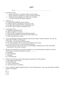1. In prokaryotic cells