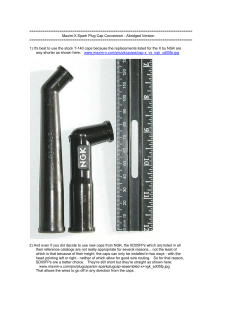 Maxim-X Spark Plug Cap Conversion - Maximum Maxim-X