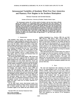 Intraseasonal Variability of Katabatic Wind Over East Antarctica and