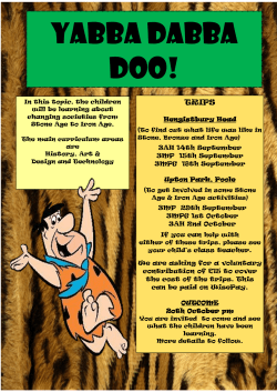 yabba dabba doo! - St Michaels Primary School Bournemouth