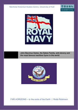 Maritime Historical Studies Centre, University of Hull FAR HORIZONS