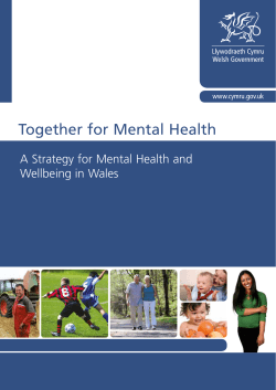 A Strategy for Mental Health and Wellbeing in Wales