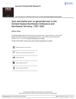 Northwest Ordinance and Northwest Territory, 1787&ndash;1832