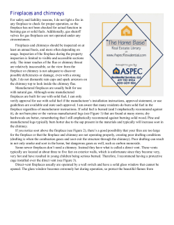 Fireplaces and chimneys - ASPEC Residential Services, LLC