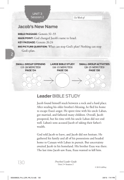 Leader BIBLE STUDY Jacob`s New Name