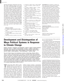 Development and Disintegration of Maya Political Systems in
