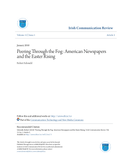 Peering Through the Fog: American Newspapers and