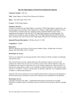 MS-120, Night Fighters of World War II Historical Collection