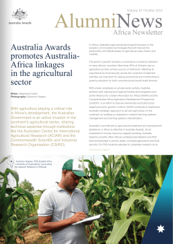 Alumni News Issue 18 - Australia Awards