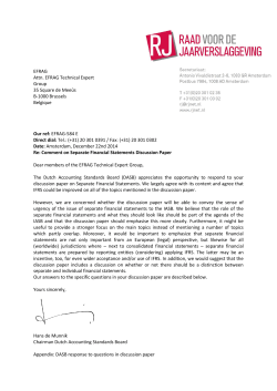 CL 01 - DASB - EFRAG DP Separate Financial Statements