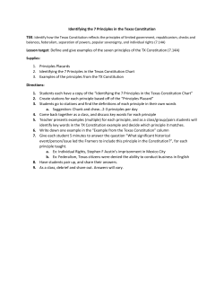 Identifying the 7 Principles in the Texas Constitution Lesson target