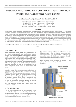 design of electronically controlled fuel injection system for
