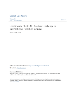 Continental Shelf Oil Disasters Challenge to International Pollution