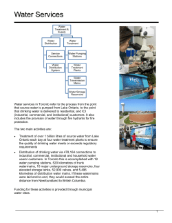 Water Services - City of Toronto