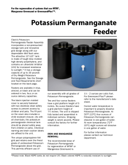Potassium Permanganate Feeder