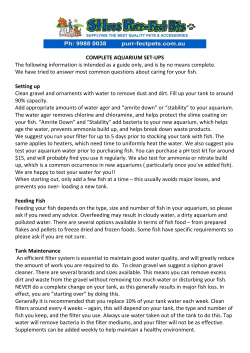 COMPLETE AQUARIUM SET-UPS