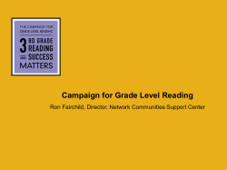 Ron Fairchild - Campaign for Grade Level Reading