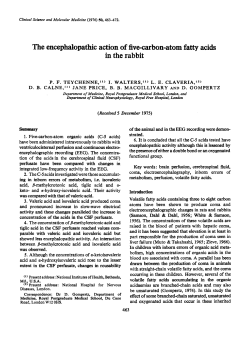The Encephalopathic Action of Five-carbon-atom