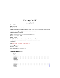 R: Package `klaR`