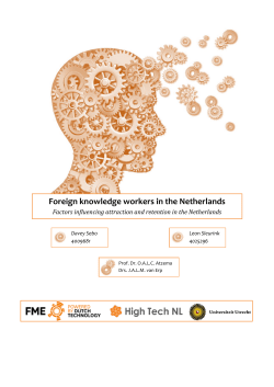 Foreign knowledge workers in the Netherlands