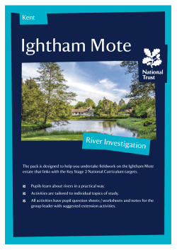 River Investigation at Ightham Mote