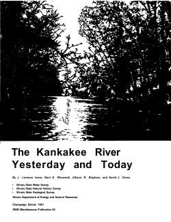 The Kankakee River yesterday and today.