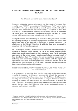 Employee Share Ownership Plans - A