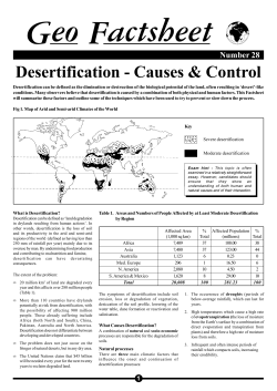 28 desertification - THE GEOGRAPHER ONLINE