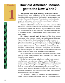 How did American Indians get to the New World?