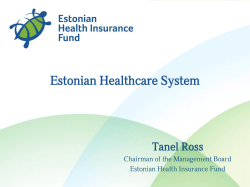 Estonian Healthcare System