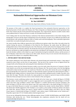 - International Journal of Innovative Studies in Sociology