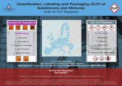 Classification, Labelling and Packaging (CLP) of Substances and