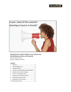 Setting the bar for `typical` feedback survey response