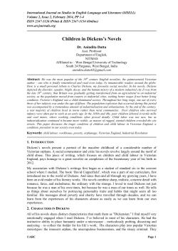 Children in Dickens`s Novels