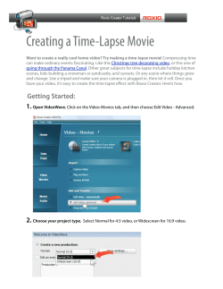 Creating a Time-Lapse Movie