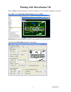 Plotting with MicroStation V8i