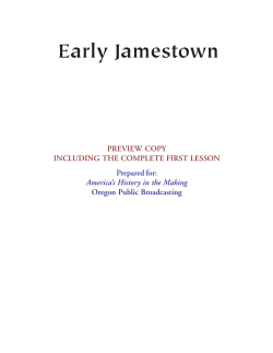 Early Jamestown