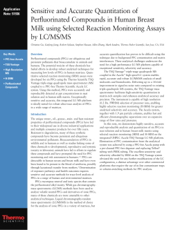 Sensitive and Accurate Quantitation of Perfluorinated Compounds in