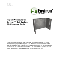 Environ Coil Repair Procedure