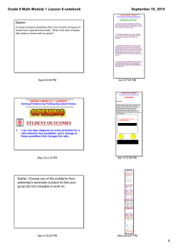Grade 6 Math Module 1 Lesson 6.notebook