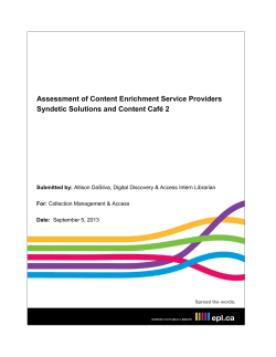 Content Enrichment Service Providers