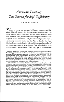 American Printing: The Search for Self